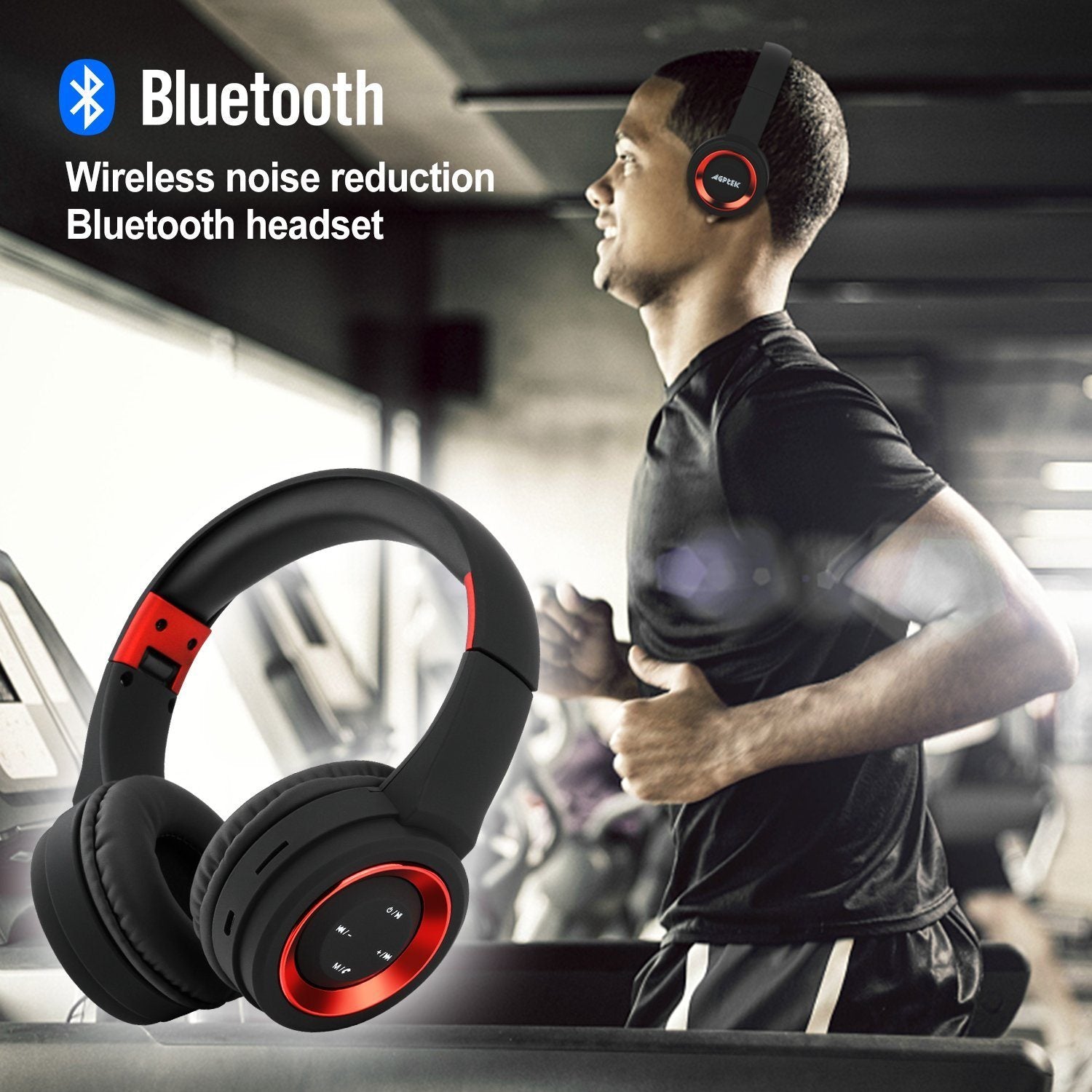 Bluetooth Headset Wireless Hi-Fi Stereo Foldable Headphones Over-Ear Headphones - Tophatter Daily Deals